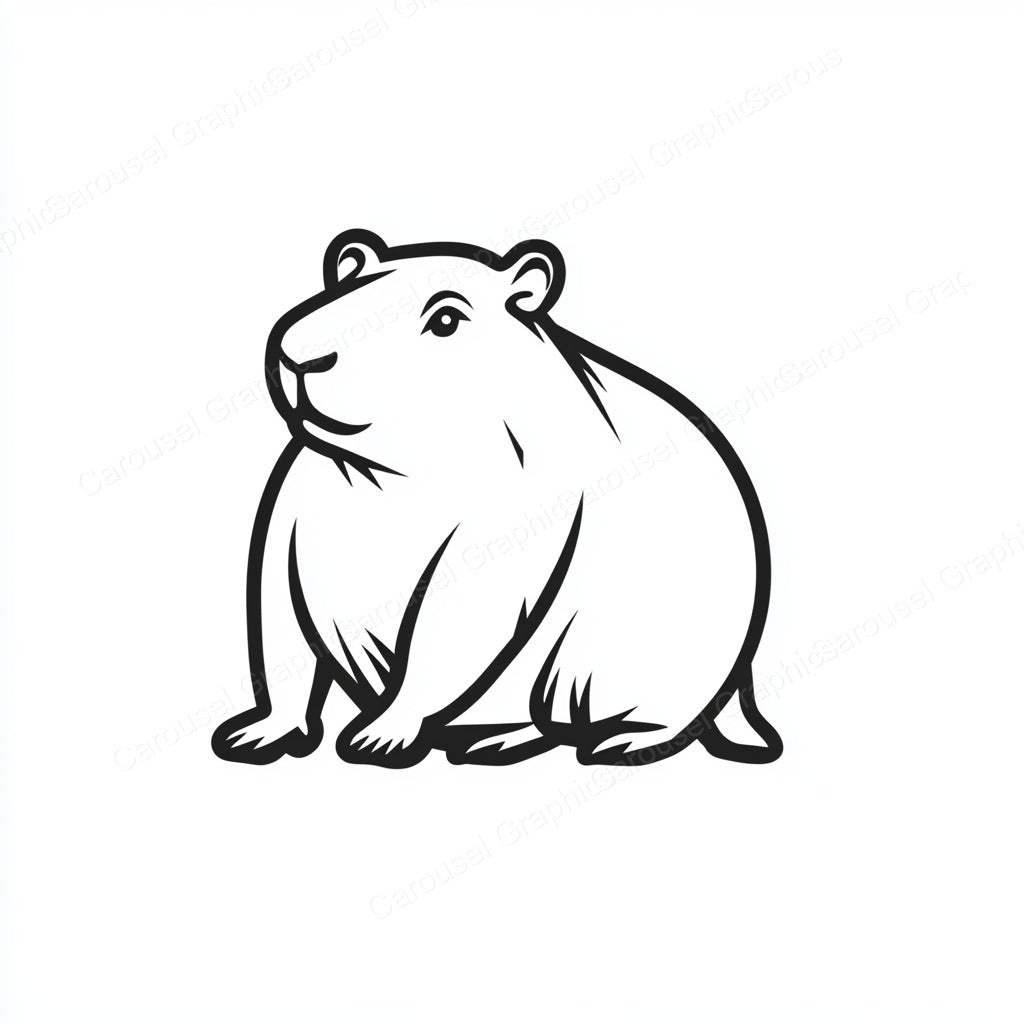 Capybara Vector Graphic preview