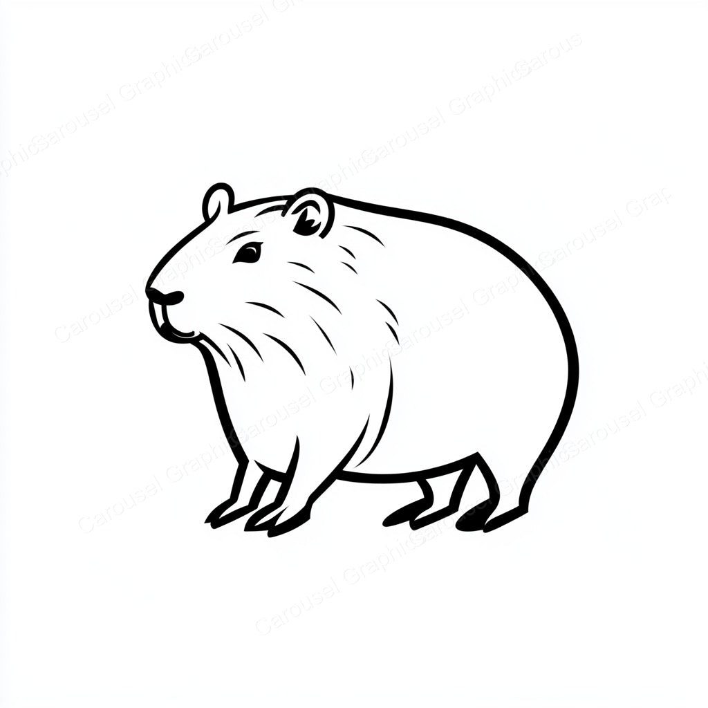 Capybara Vector Graphic preview