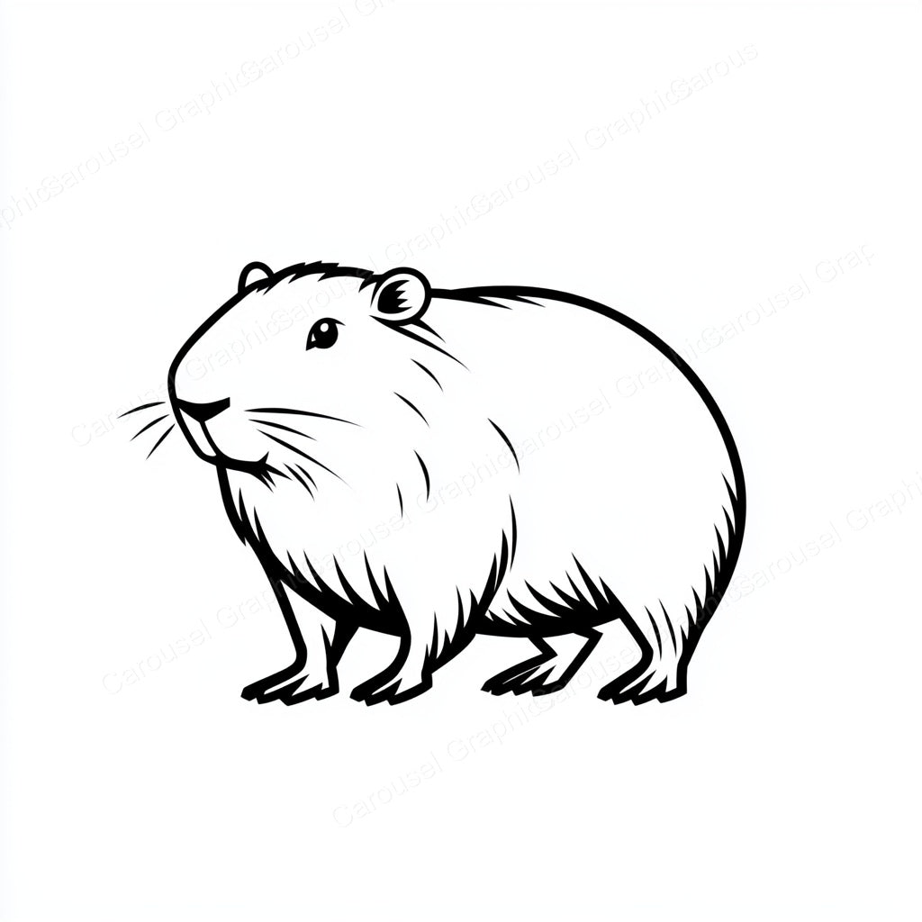Capybara Vector Graphic preview