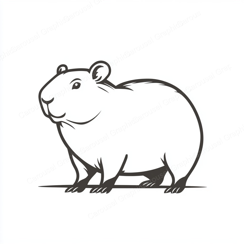 Capybara Vector Graphic preview