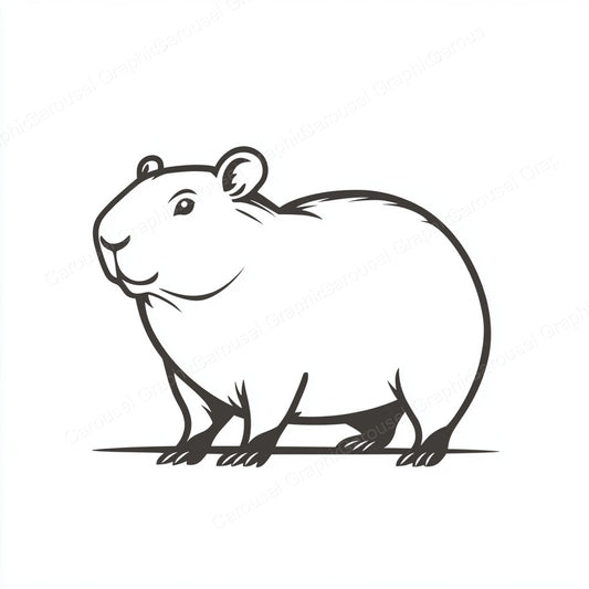 Capybara Vector Graphic preview