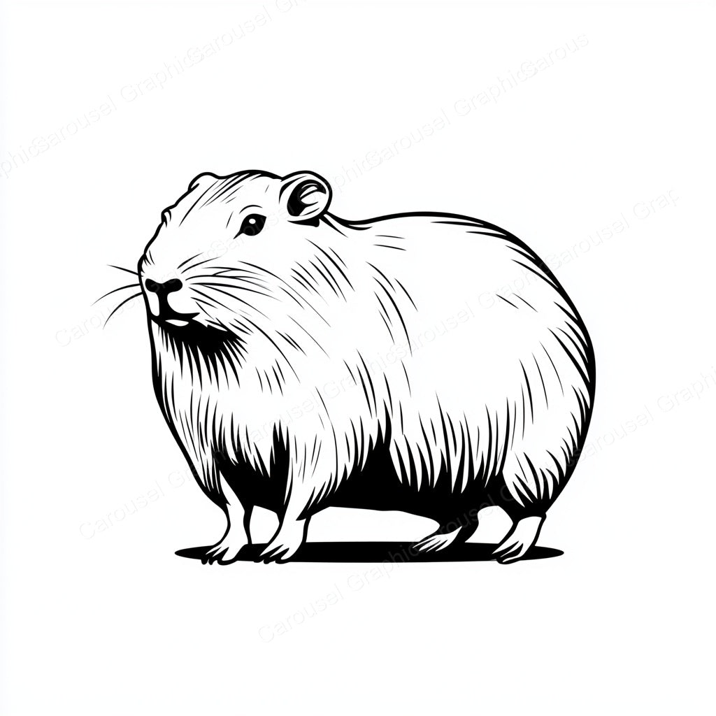 Capybara Vector Graphic preview