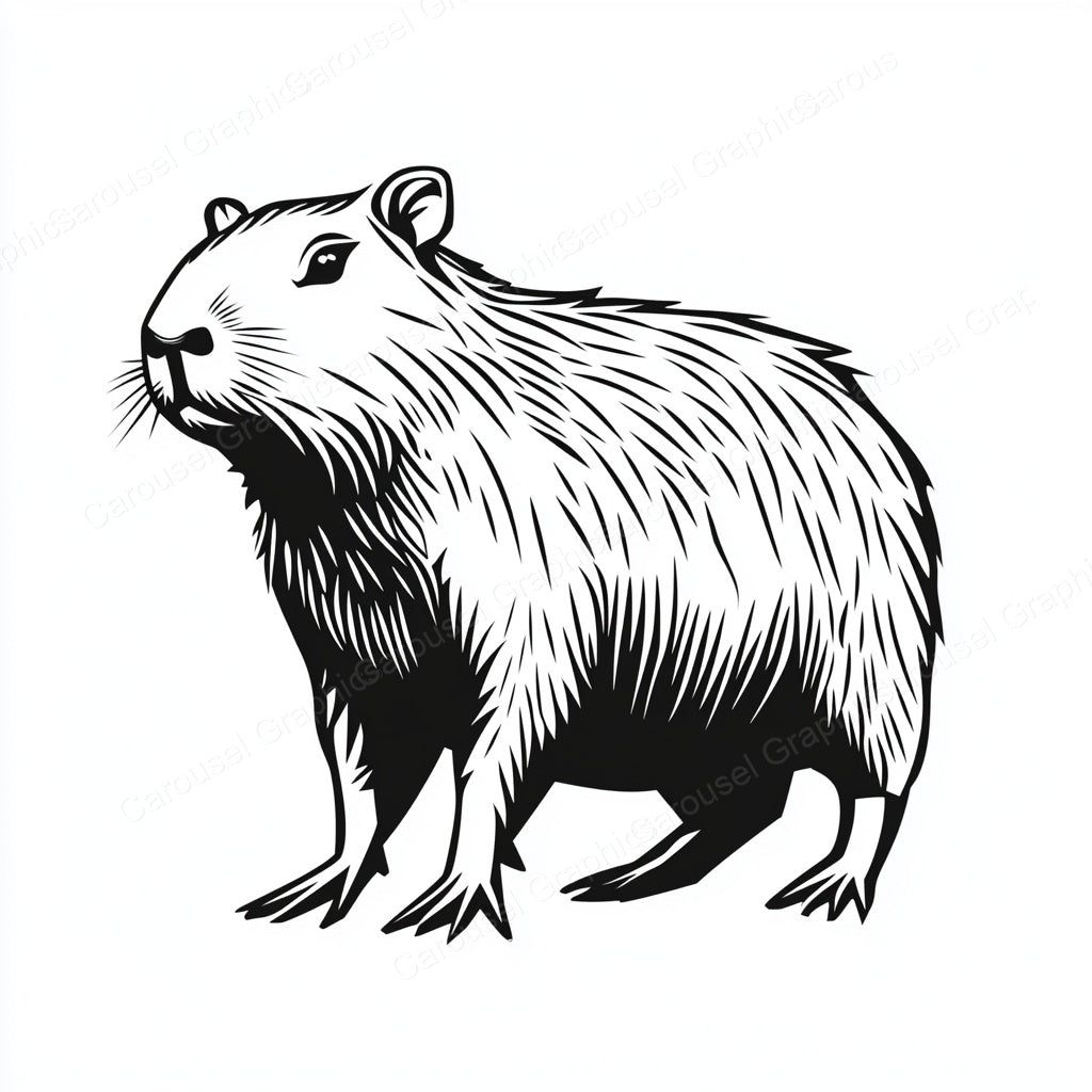 Capybara Vector Graphic preview