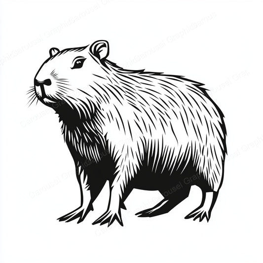 Capybara Vector Graphic preview