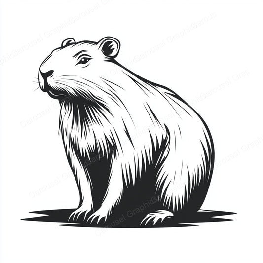 Capybara Vector Graphic preview