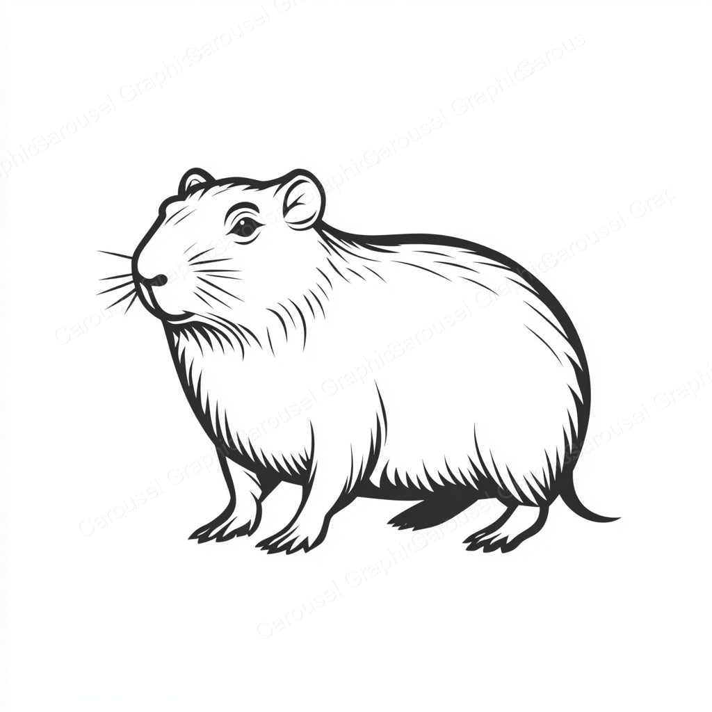 Capybara Vector Graphic preview
