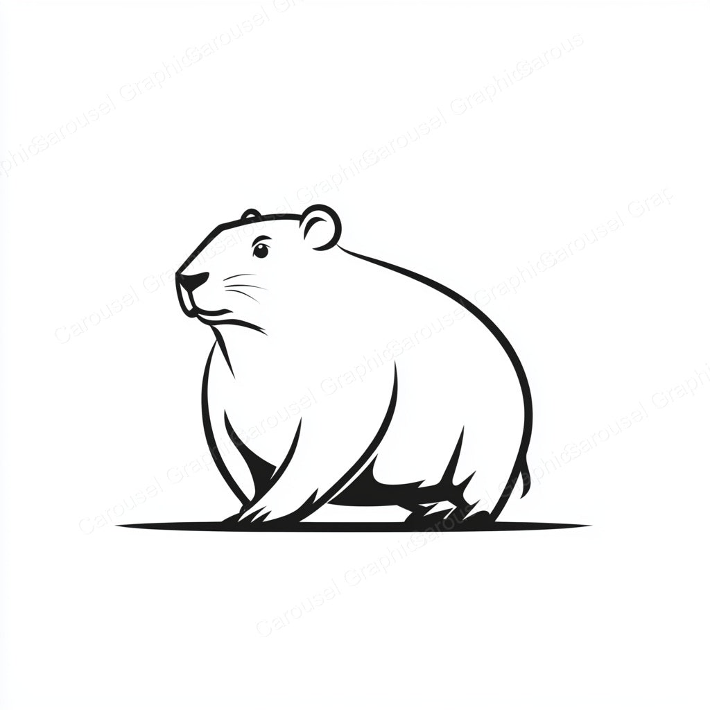Capybara Vector Graphic preview