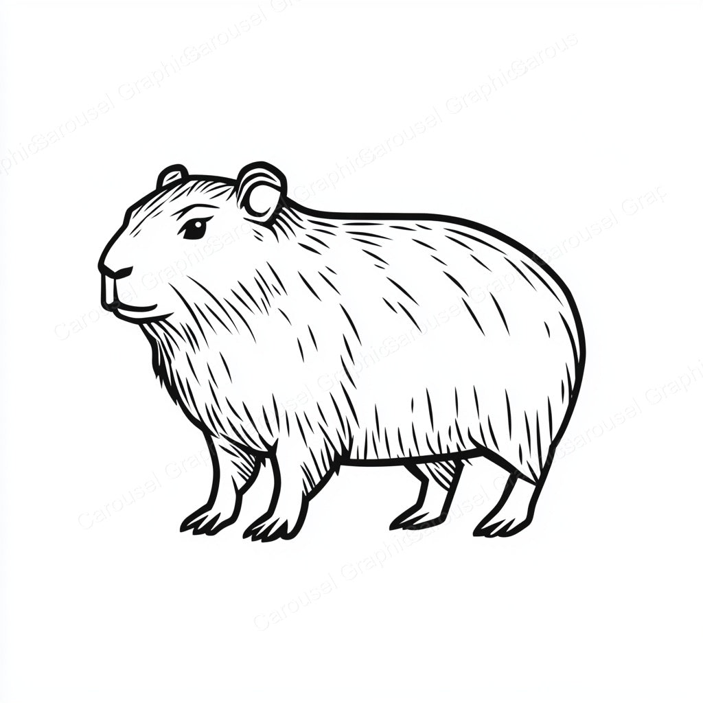 Capybara Vector Graphic preview