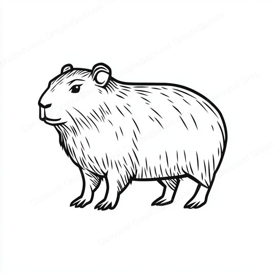 Capybara Vector Graphic preview