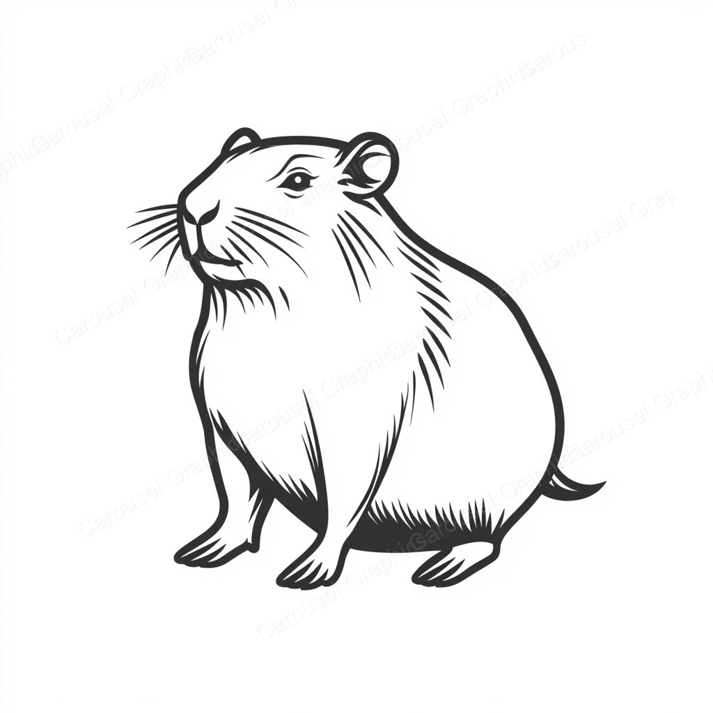 Capybara Vector Graphic preview