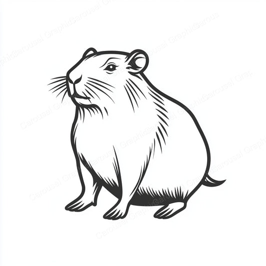 Capybara Vector Graphic preview