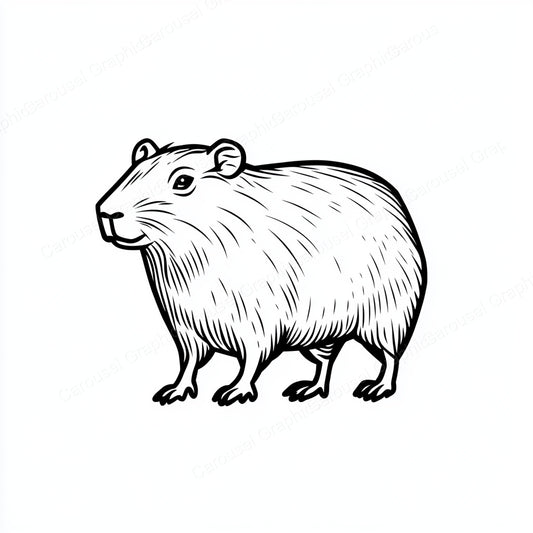 Capybara Vector Graphic preview