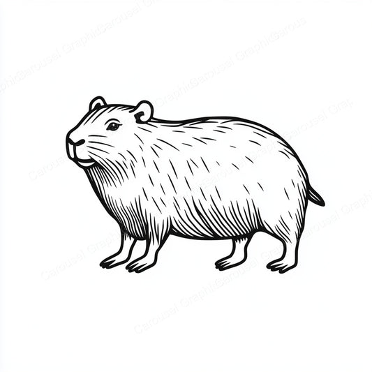 Capybara Vector Graphic preview