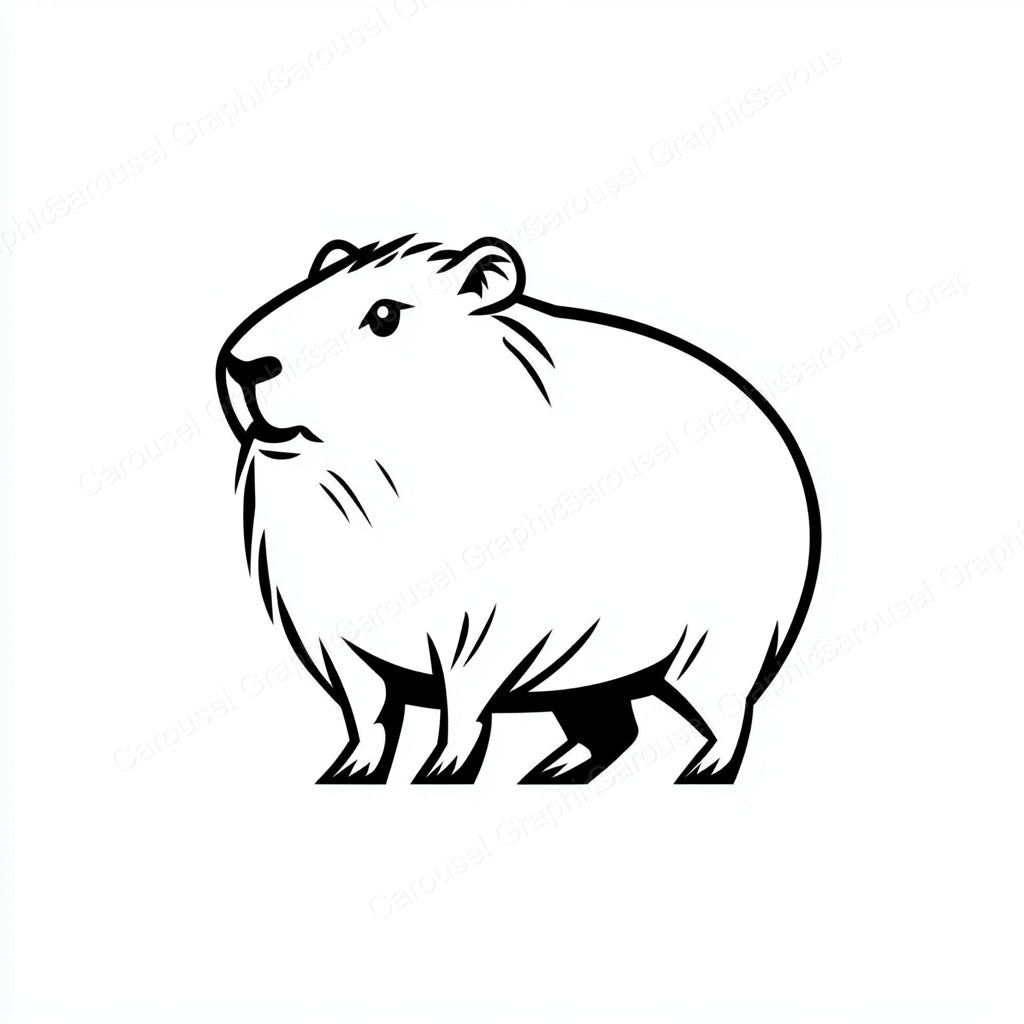 Capybara Vector Graphic preview