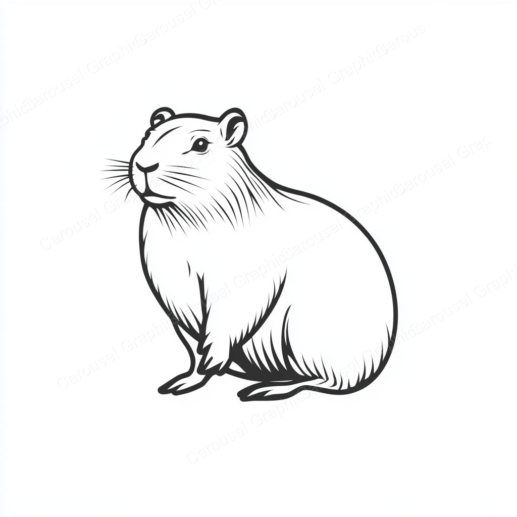 Capybara Vector Graphic preview