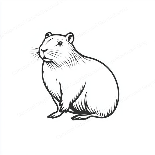 Capybara Vector Graphic preview