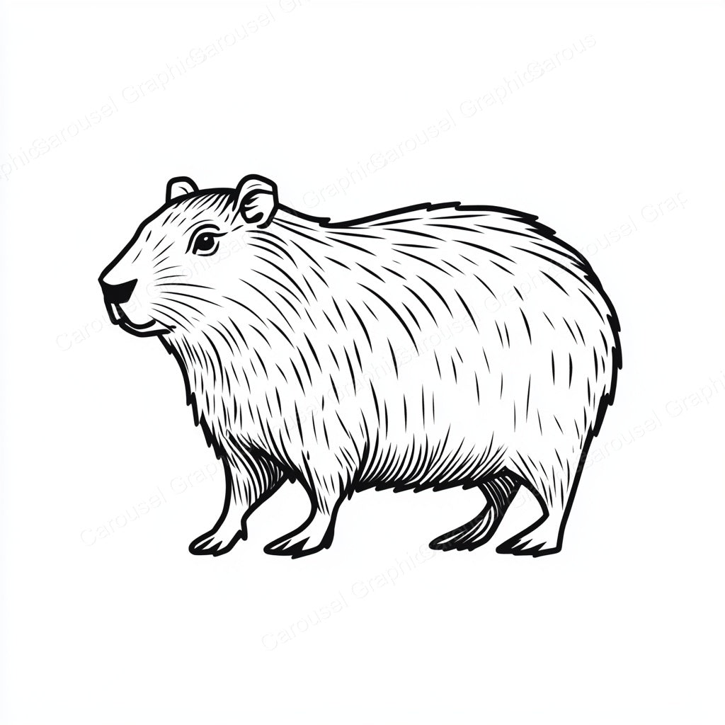 Capybara Vector Graphic preview