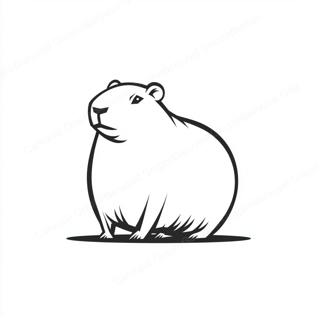 Capybara Vector Graphic preview