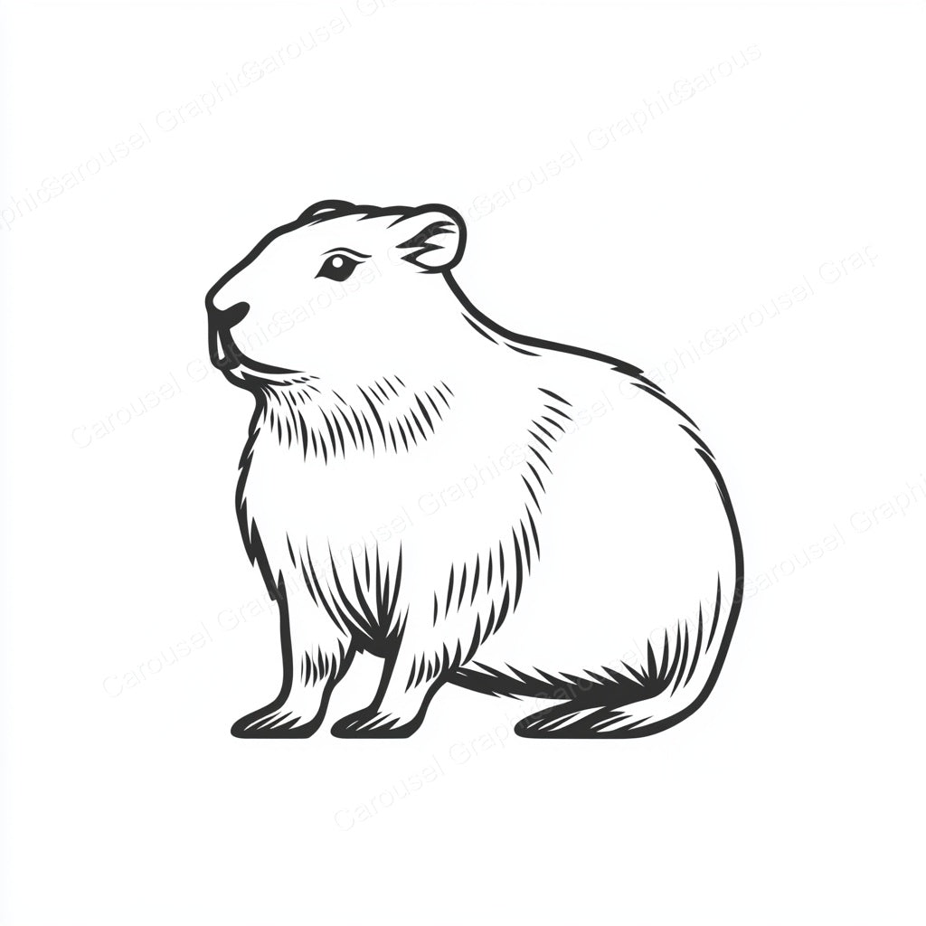 Capybara Vector Graphic preview