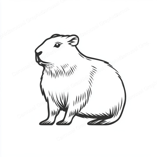 Capybara Vector Graphic preview