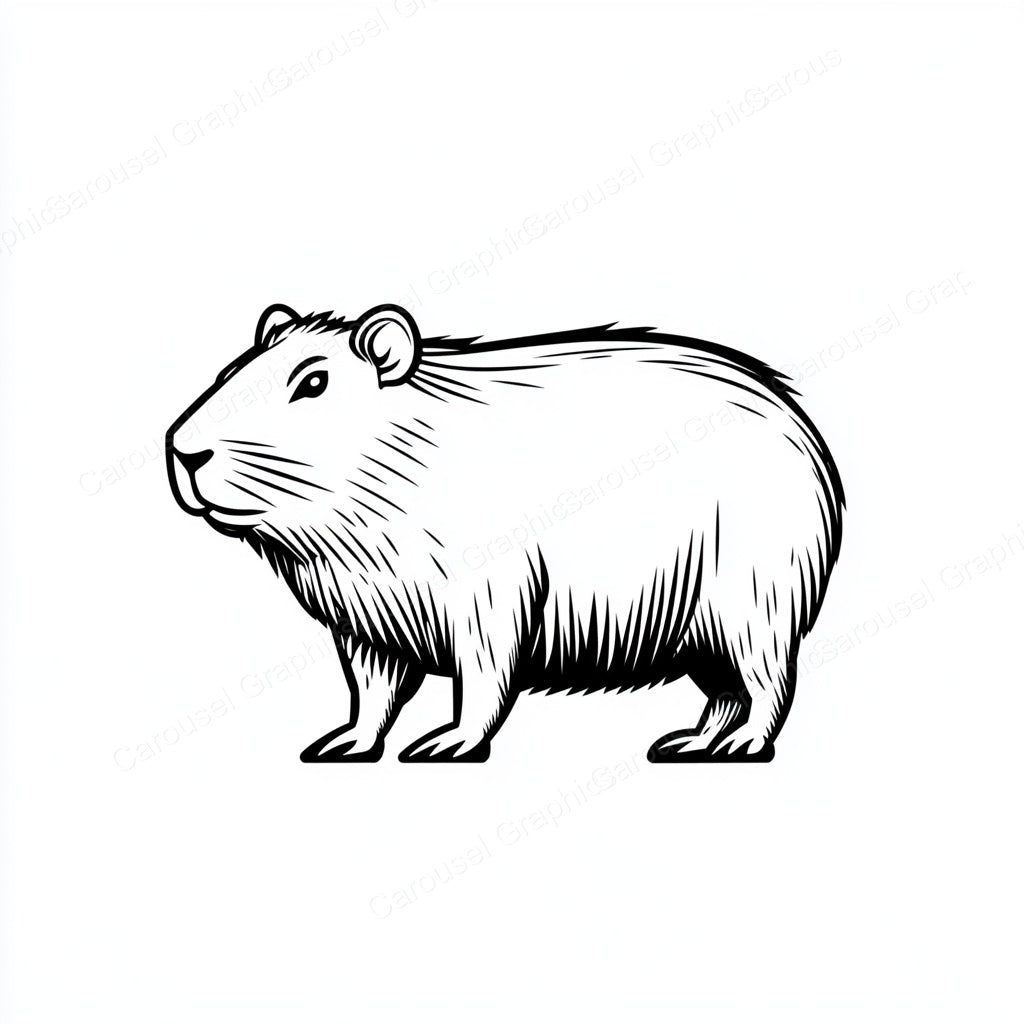 Capybara Vector Graphic preview