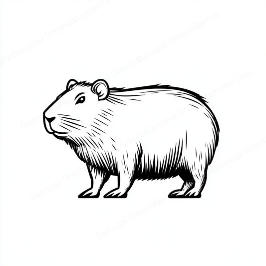 Capybara Vector Graphic preview