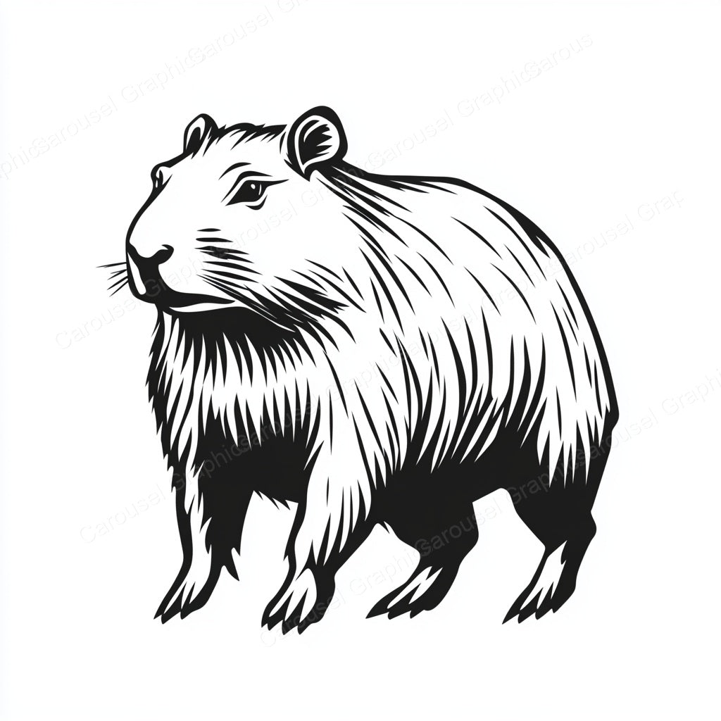 Capybara Vector Graphic preview
