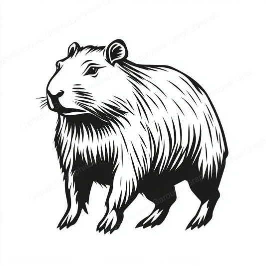 Capybara Vector Graphic preview