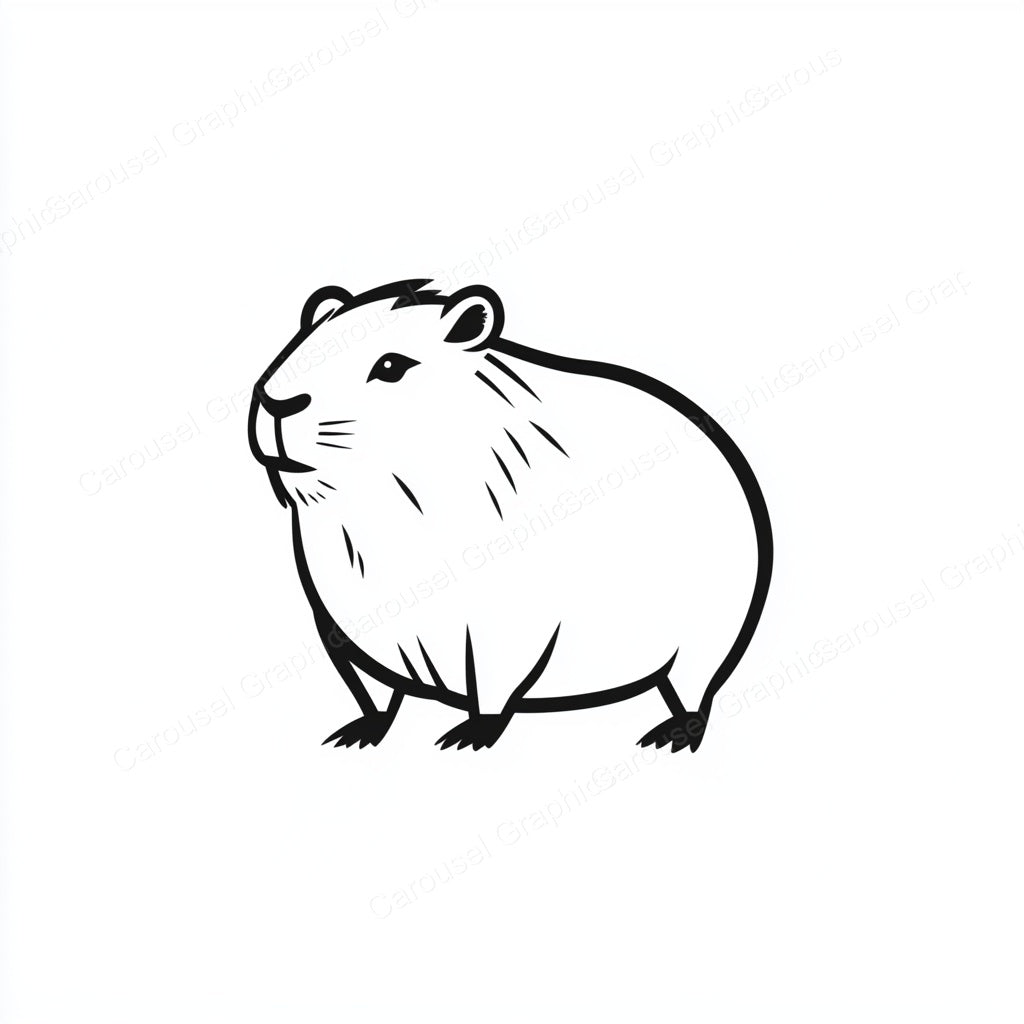 Capybara Vector Graphic preview