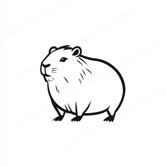 Capybara Vector Graphic preview
