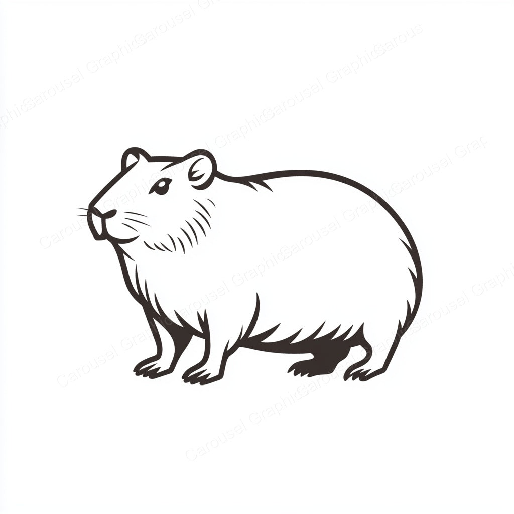 Capybara Vector Graphic preview