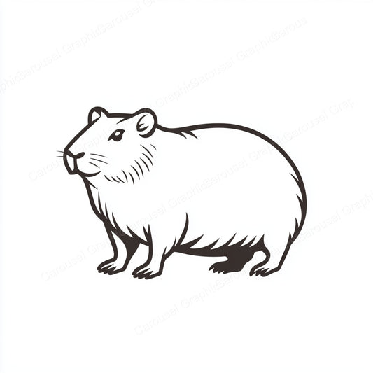 Capybara Vector Graphic preview