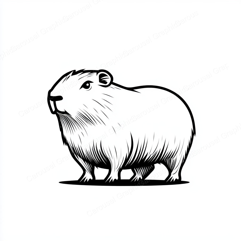 Capybara Vector Graphic preview