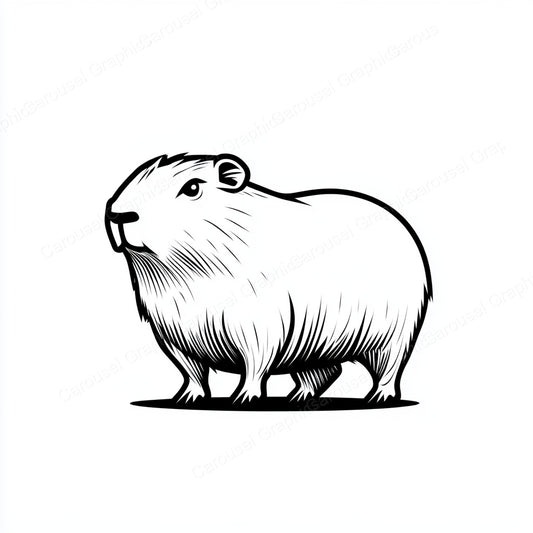 Capybara Vector Graphic preview