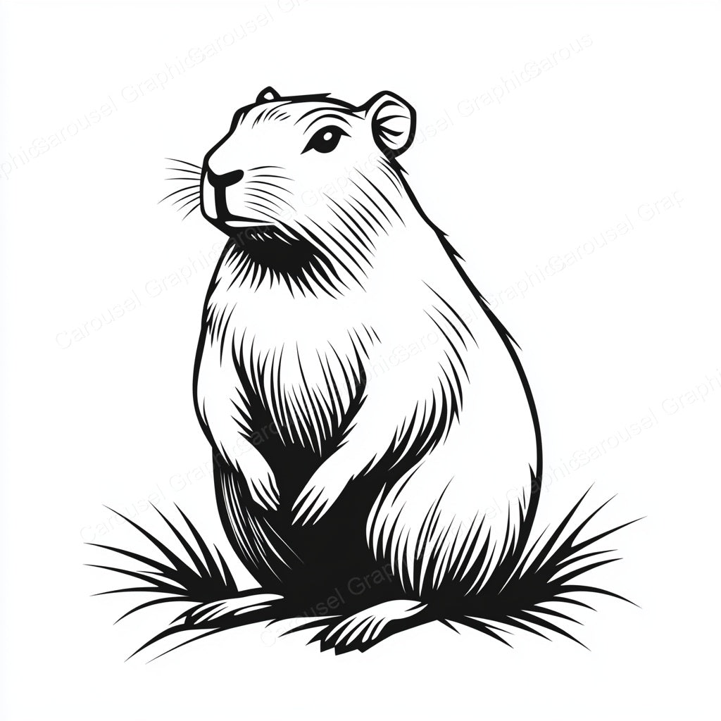 Capybara Vector Graphic preview
