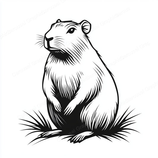 Capybara Vector Graphic preview