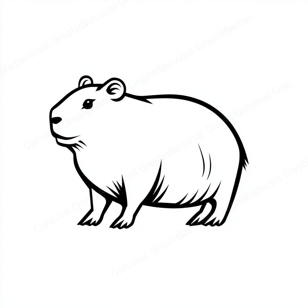 Capybara Vector Graphic preview