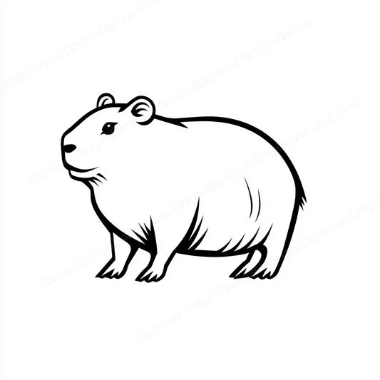 Capybara Vector Graphic preview