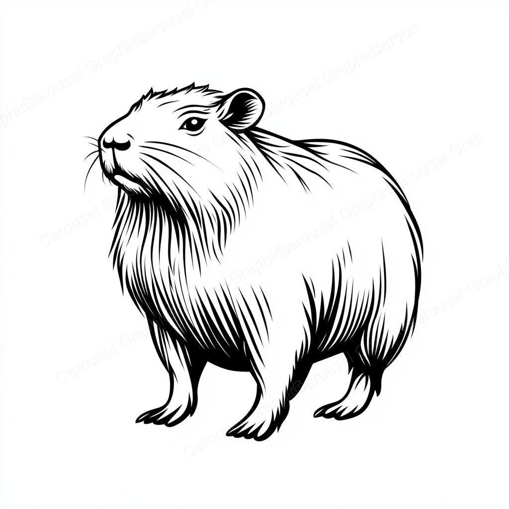 Capybara Vector Graphic preview