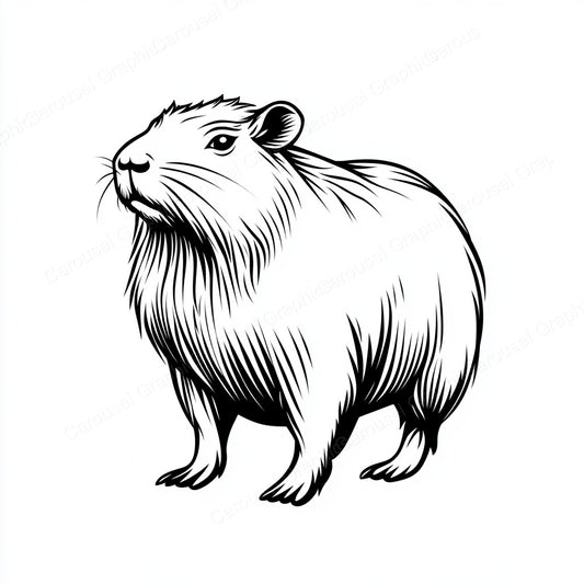 Capybara Vector Graphic preview