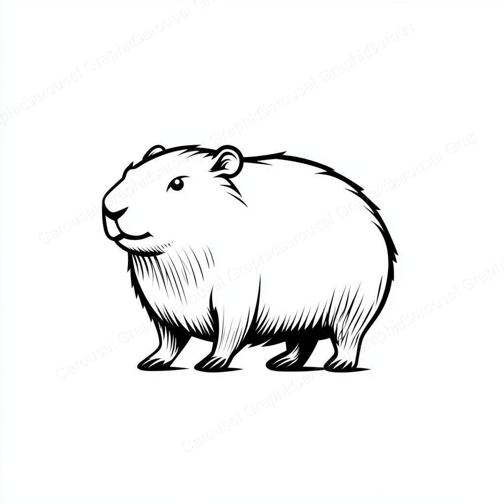 Capybara Vector Graphic preview