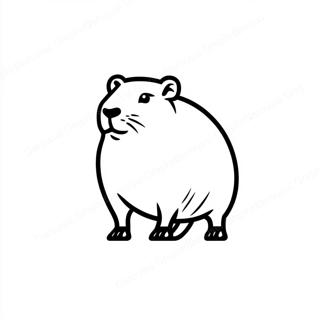 Capybara Vector Graphic preview