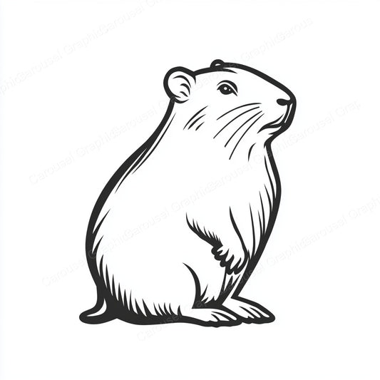 Capybara Vector Graphic preview