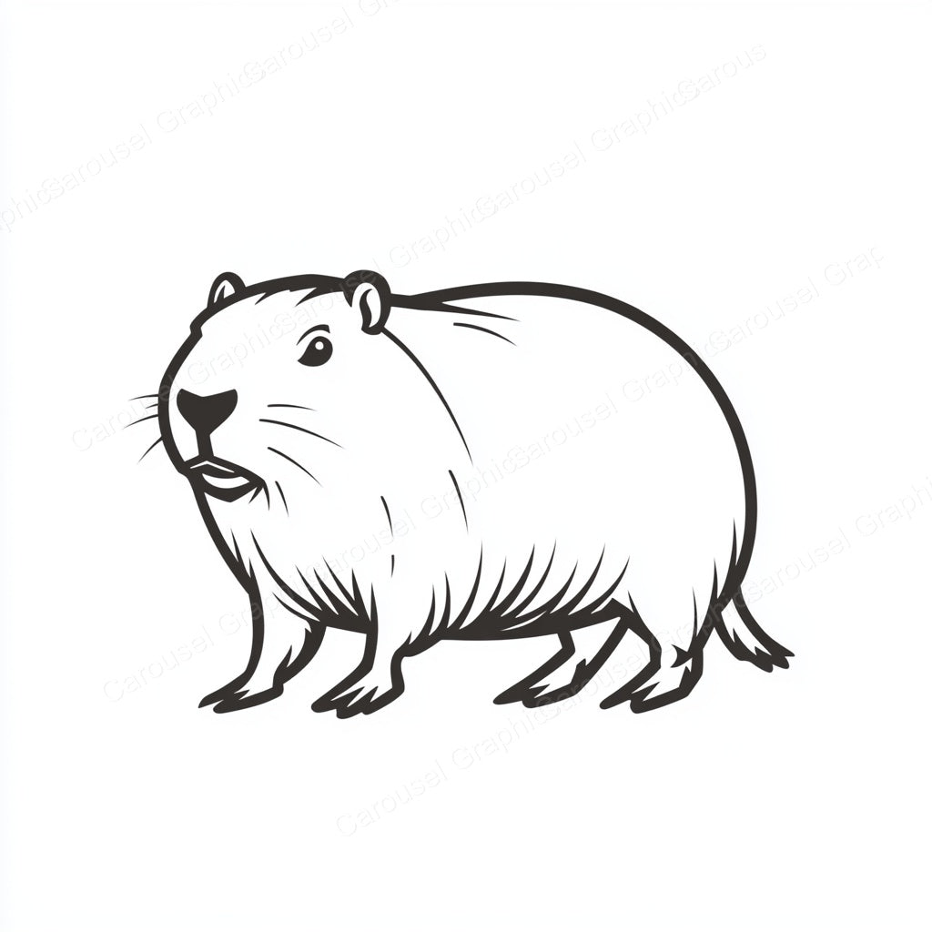 Capybara Vector Graphic preview