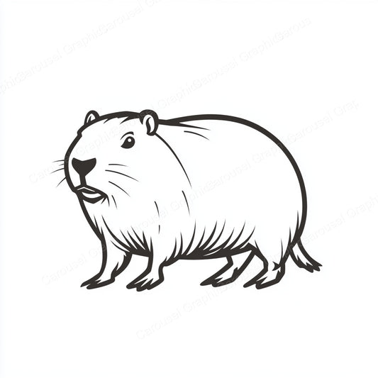 Capybara Vector Graphic preview