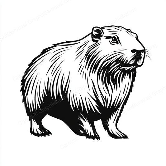 Capybara Vector Graphic preview