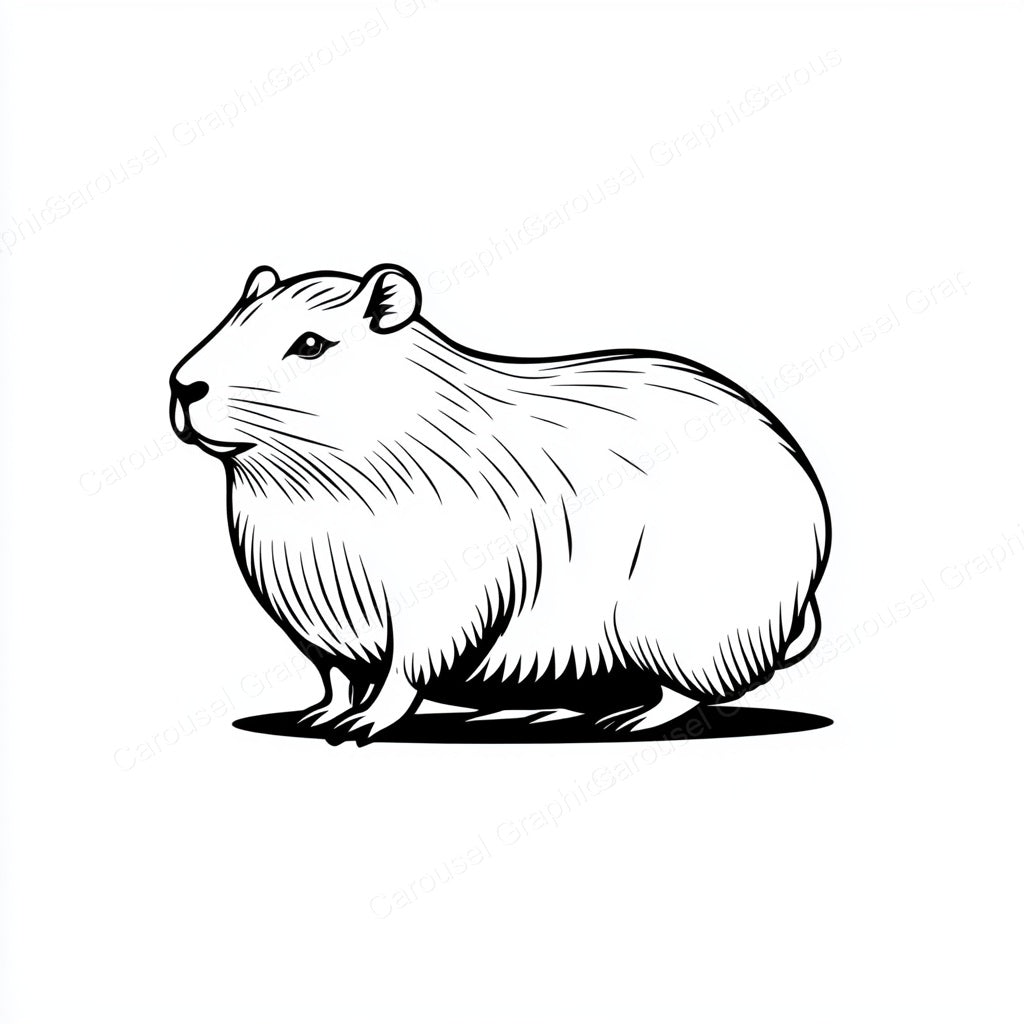 Capybara Vector Graphic preview
