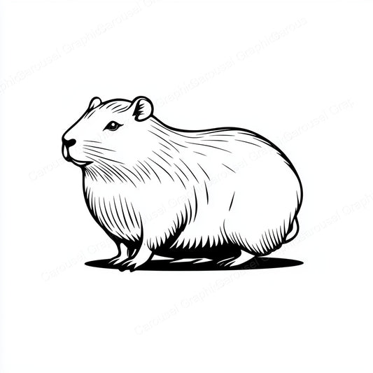 Capybara Vector Graphic preview