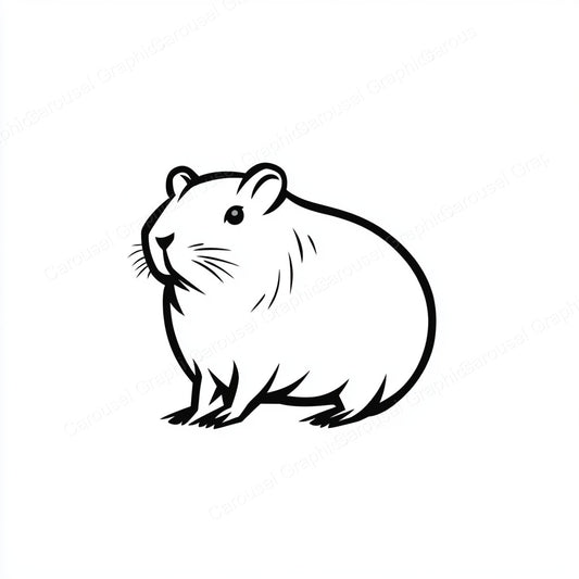 Capybara Vector Graphic preview