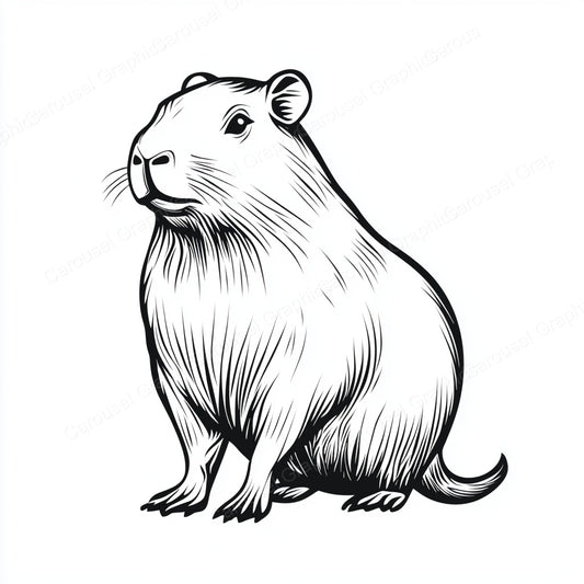 Capybara Vector Graphic preview